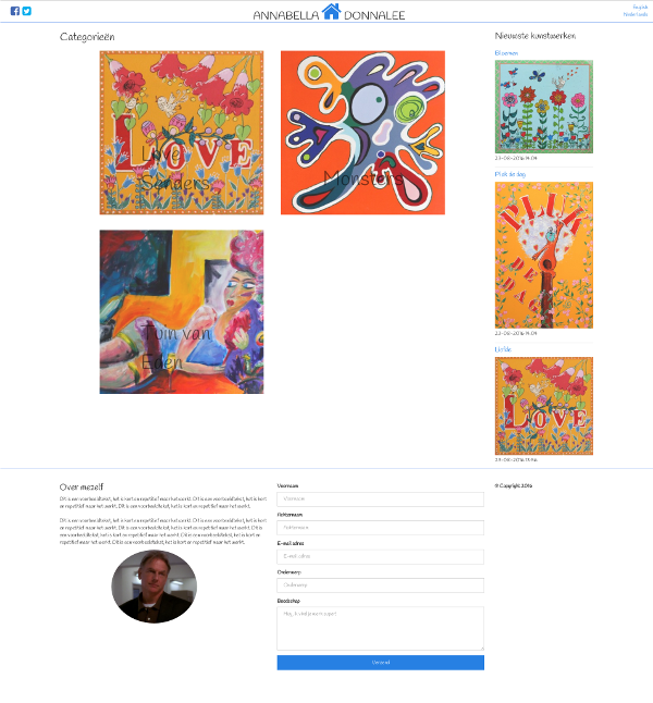 Artblog's homepage