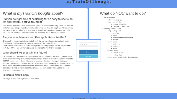 myTrainOfThought's homepage